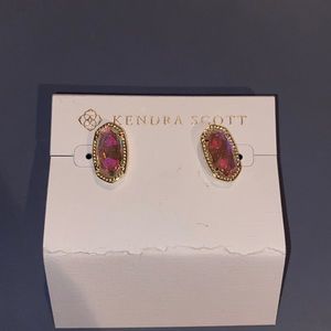 kendra scott dichroic glass earrings